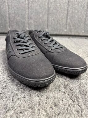 Piloti Men's Black Canvas Lace-Up Sneakers